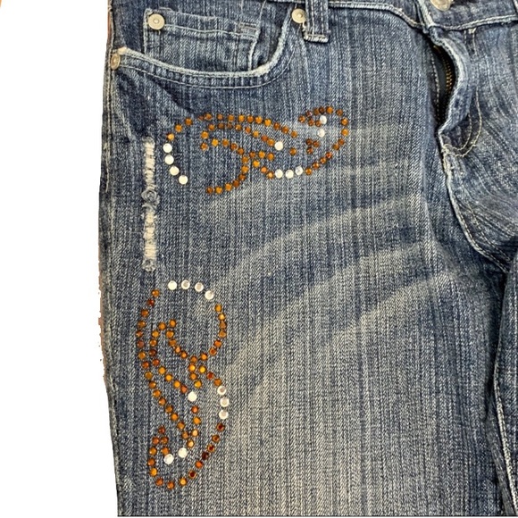 7 For All Mankind Distressed
Embellished Bootcut size 27 - Picture 7 of 14